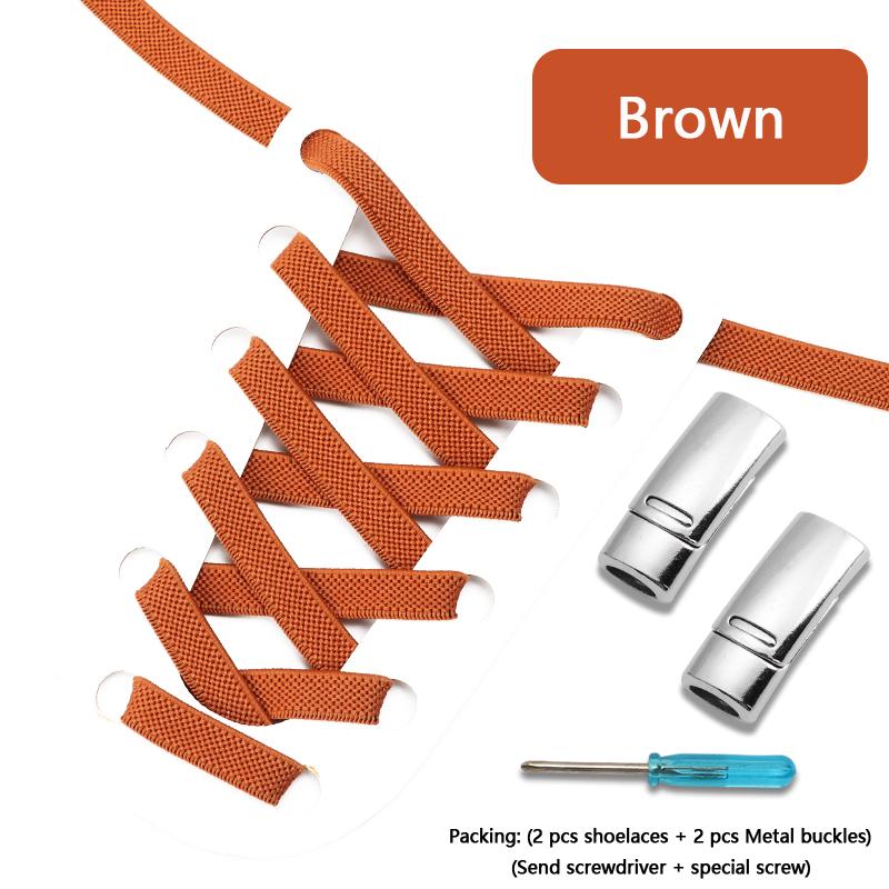 Flats Elastic Laces for Sports Tennis Magnetic Lock Shoelace Without Tying 8mm Thick Men No Tie Shoe Laces Shoes Accessories