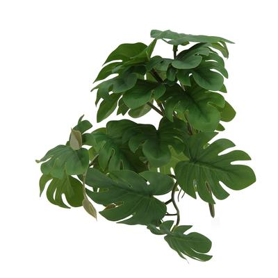 Plastic Turtle Leaf Rattan Simulation Reptile Terrarium Plant for Bearded Dragon Lizard Gecko Snake