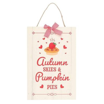 Autumn Skies & Apple Pies Hanging Sign