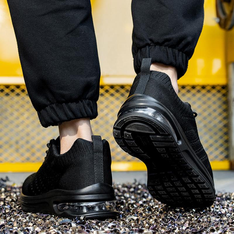 Sicherheitsschuhe für Männer und Frauen, Atmungsaktive Arbeits-Sportschuhe, Stahlkappenschuhe, Arbeitsschutzschuhe für die Schwerindustrie