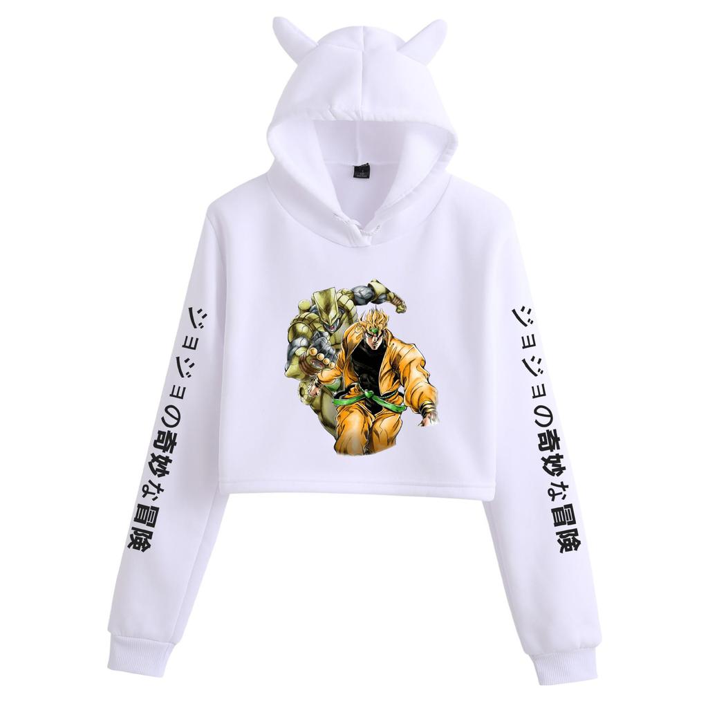 Jojo's Bizarre Adventure Cat Ear Hoodie Jacket for Women
