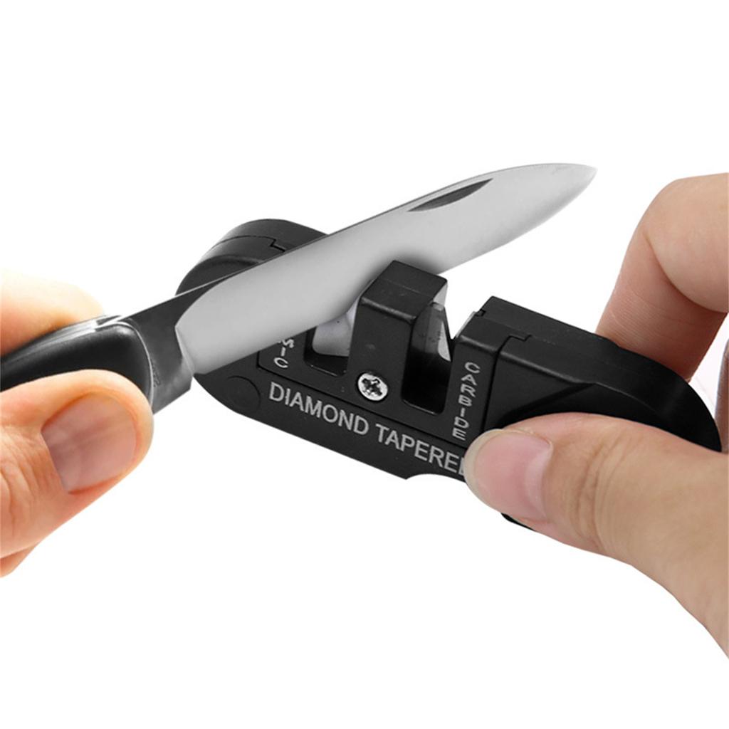3-in-1 Portable Knife Sharpener Outdoor Multi-purpose Tungsten Steel Sharpening Tool For Home Kitchen Outdoor Camping