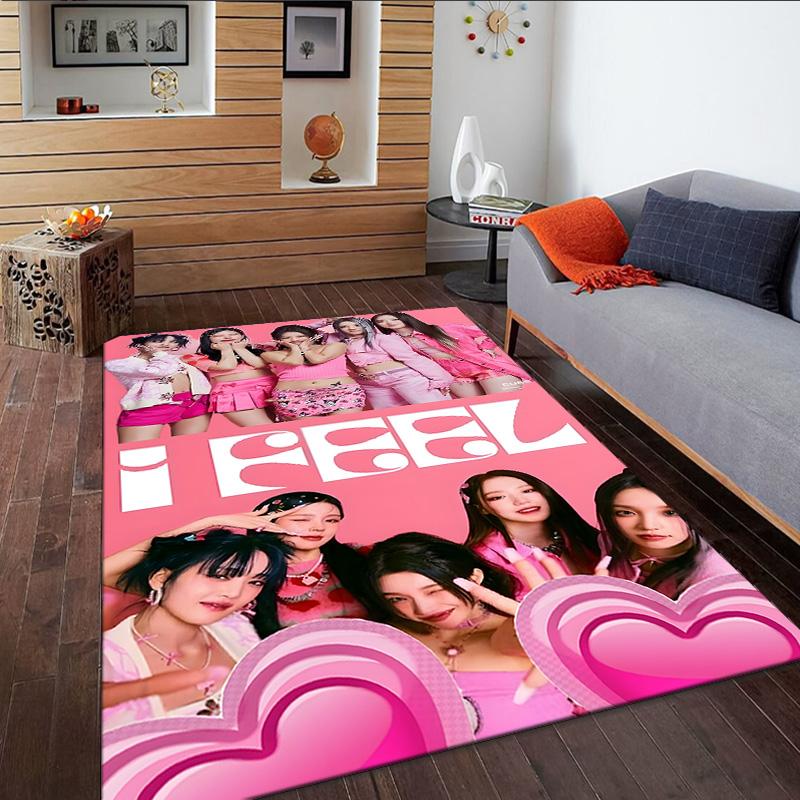 Kpop idle  Carpet, Kitchen Rugs, Yoga Mat, Non-Slip Mats, Rug for Bathroom, Living Room bedroom, Camping Rugs Christmas Gift