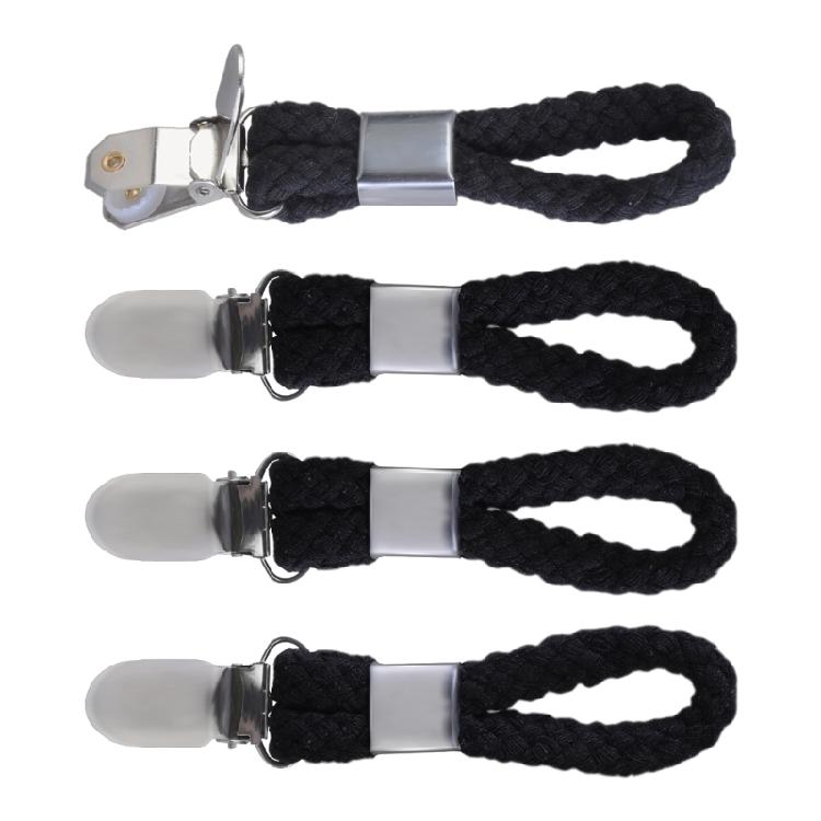 Fyra Handduksklämmor Fästanordningar Grepphållare Klämma Med Bomullsrep För Bekväm Hängande Lösning Effektiv Organisation