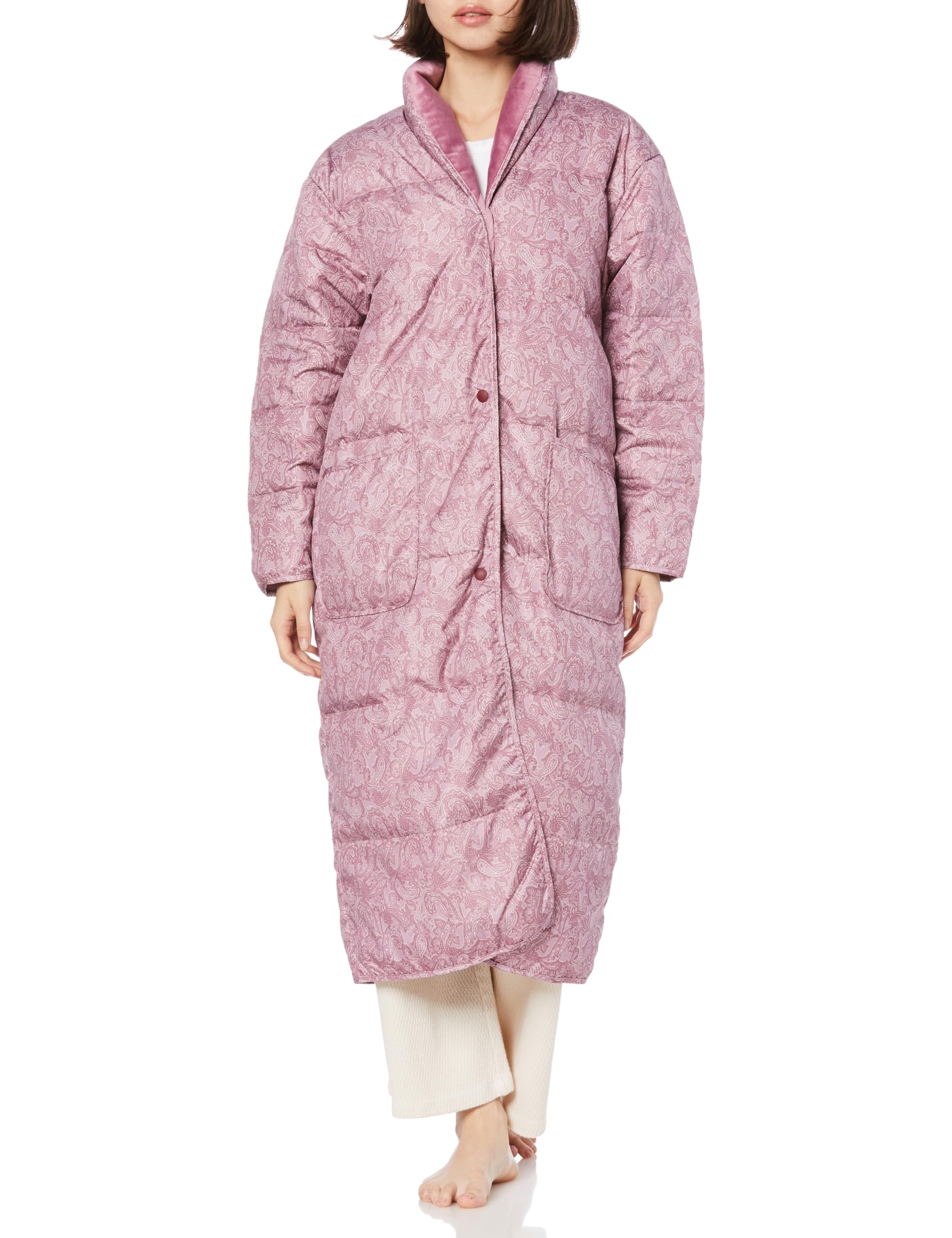 

Room Wear Feather Gown L [Gunze] Женский розовый_TK4513