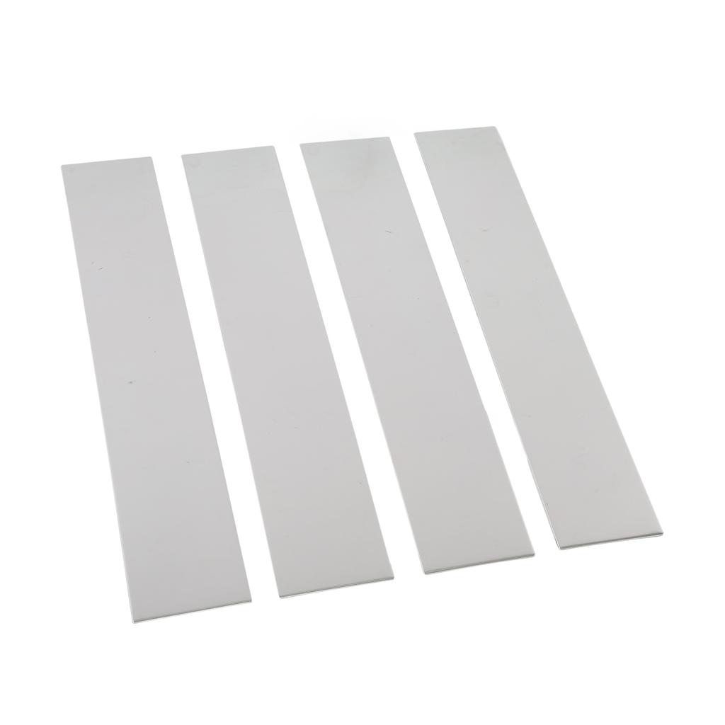 4PCS Set Door Window Pillar Post Trim Kit 304 Chrome Stainless Steel Decoration Replacement for Ford