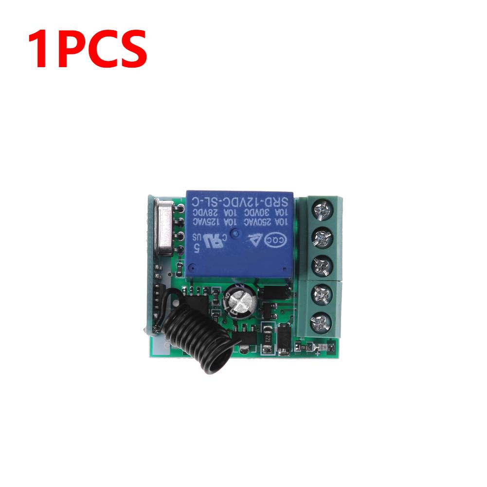 

433MHz Remote Control Switch AC110V 220V 10A 1CH Relay Module Receiver Transmitters ON OFF Remote Control For Led Lights Bulb