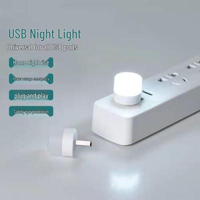 Kreativní USB LED noční světlo: Přenosný, šetrný k očím, víceúčelový pro ložnici, atmosféru, nouzové situace a powerbanku.