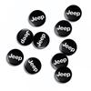 5Pcs 14mm Car Emblem Key Sticker Remote Control Key Logo Decal For Jeep Wrangler Grand Cherokee Avenger Compass Wagoneer Patriot AKR1