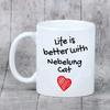 Nebelung - cup with a cat, cup with a photo, personalized gift from the Art-Dog brand