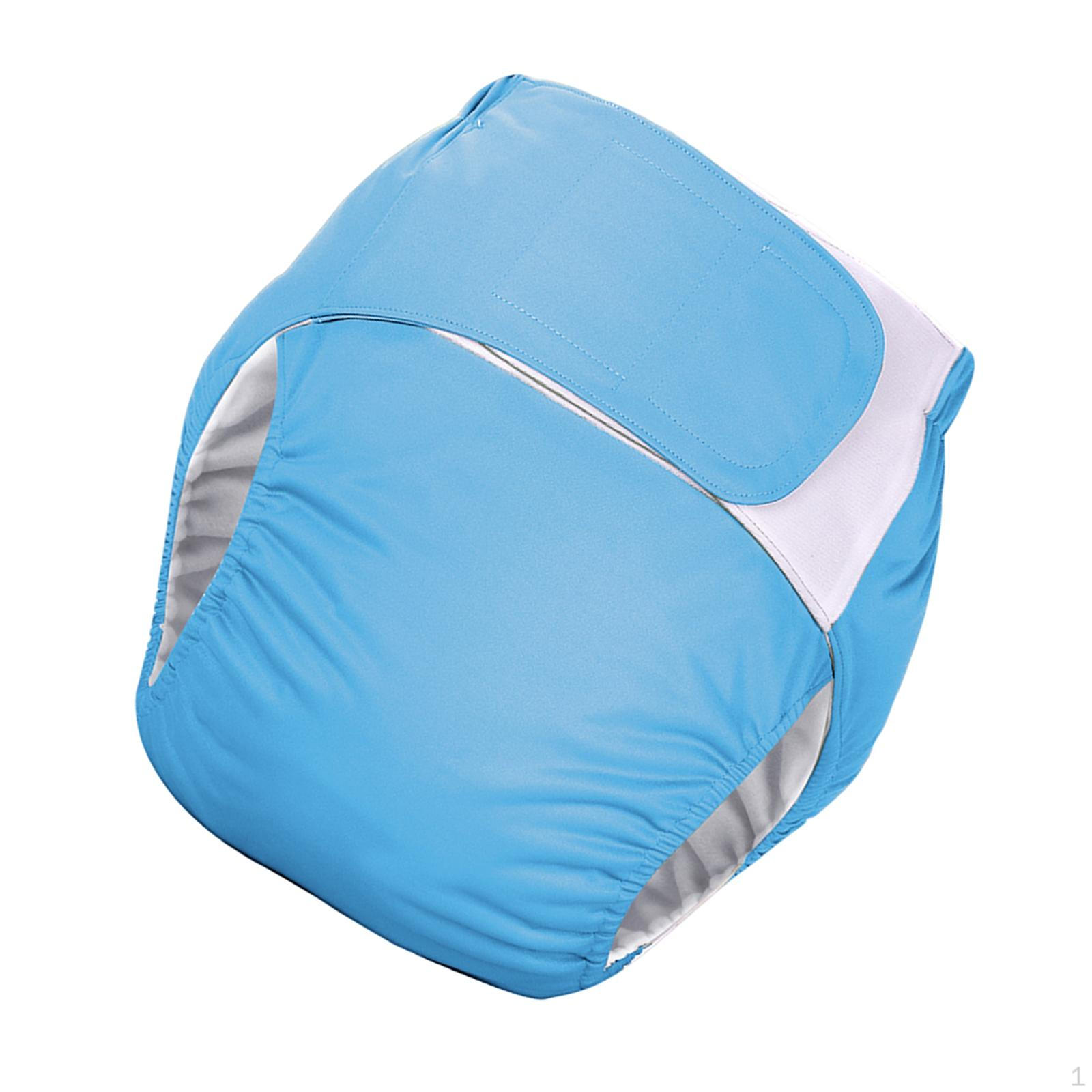 

Cloth Diaper Reusable Nappy Cover Breathable Lining Incontinence Underwear Fast Drying Waterproof светло-синий