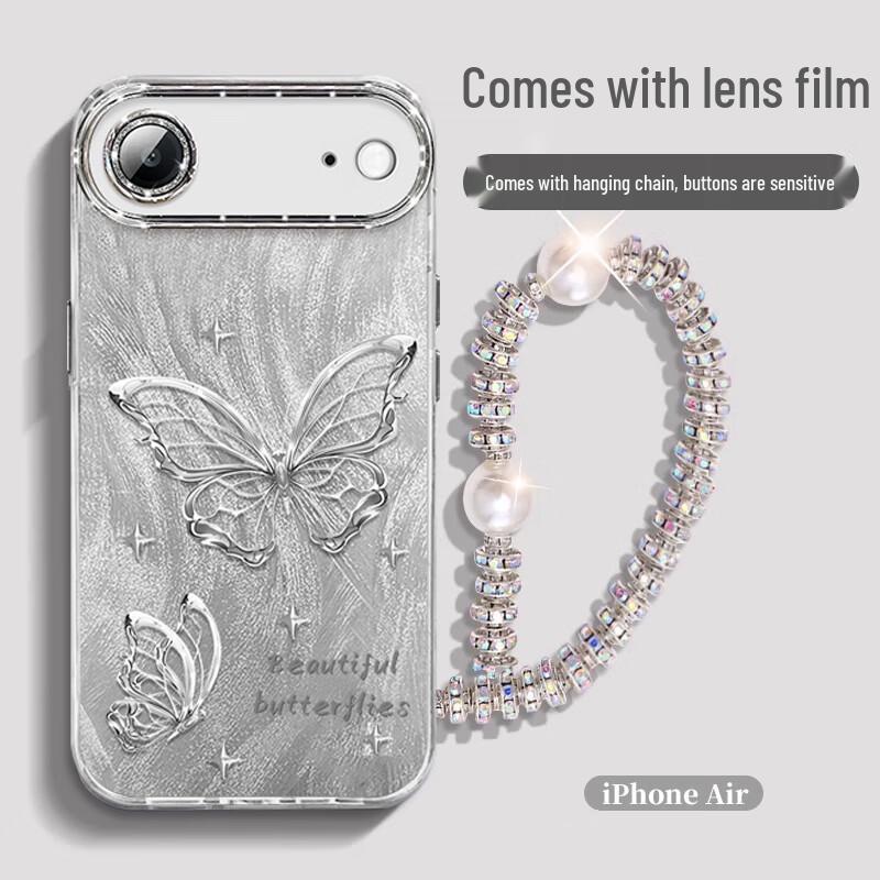 

Stylish Full-Coverage Shockproof iPhone Case with Lanyard/Strap Options iPhone Air