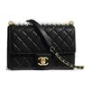 Sheepskin Flap Bag, Shoulder Bag, Crossbody Bag Women's Black AS0585-B00374-94305