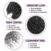 18 Zoll 100g Goddess Locs Häkelhaar Synthetisches Flechthaar Jumbo Braids Häkelzopfhaar Gypsy Locs Extension für Frauen