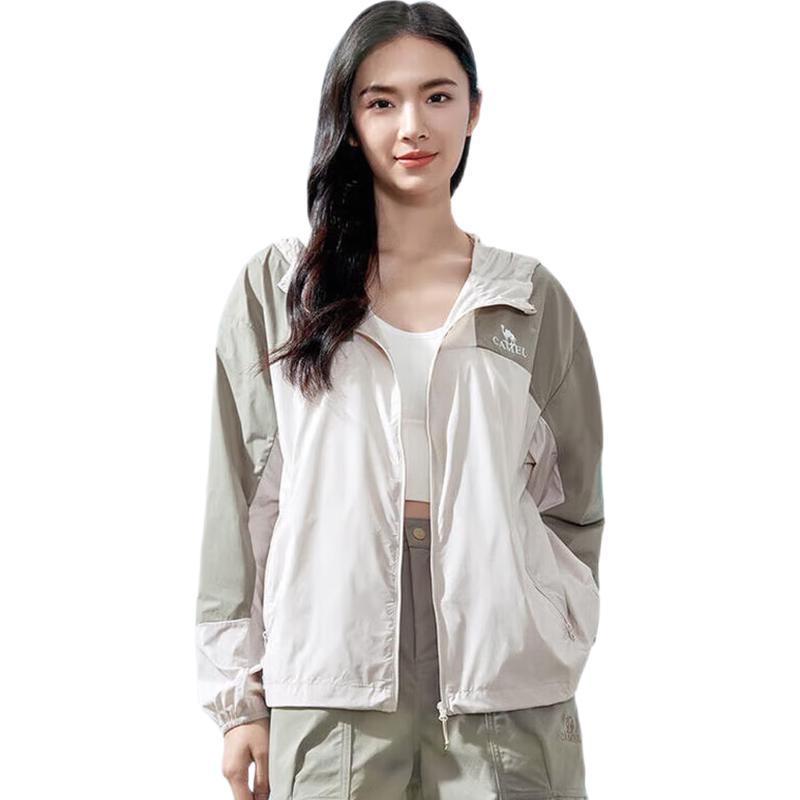 CAMEL 2024 Outdoor Ice-Feel UV Protection Color Block Jacket S