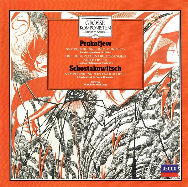 

LP Record SERGEI PROKOFIEV DMITRI SHOSTAKOV Symphonie Nr. 1 In DDur Op. 25 D 4114091 Decca Germany Classical Used