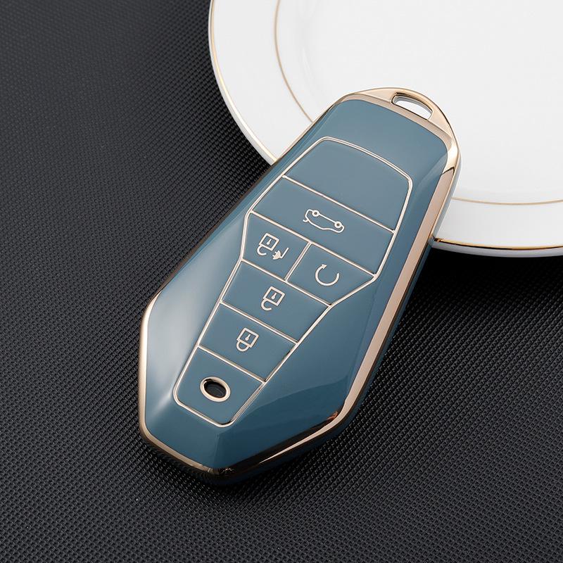 Elegant Gold-Edged GAC Aion Z03 Car Key Protective Case for Men and Women