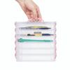 Transparent Watercolor Stationery Organizer Multi Layer Detachable Storage Case  Art Supplies