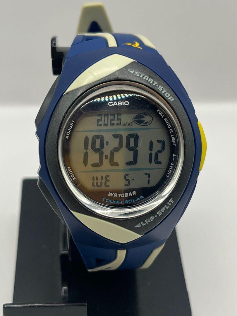 

[Б/У] CASIO PHYS Спортивные Цифровые Часы, Темно-синие Tough Solar, Рабочее Состояние