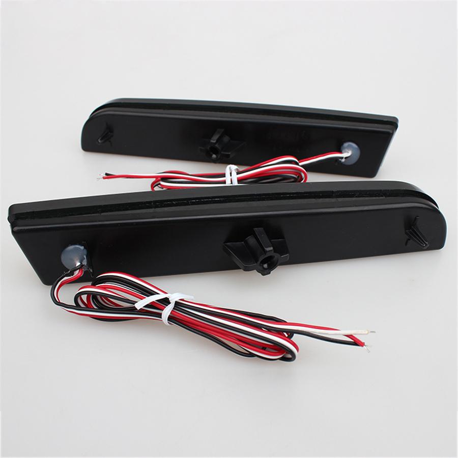 2PCS Car Bumper LED Brake Tail Light For Mitsubishi Lancer Evolution X Outlander