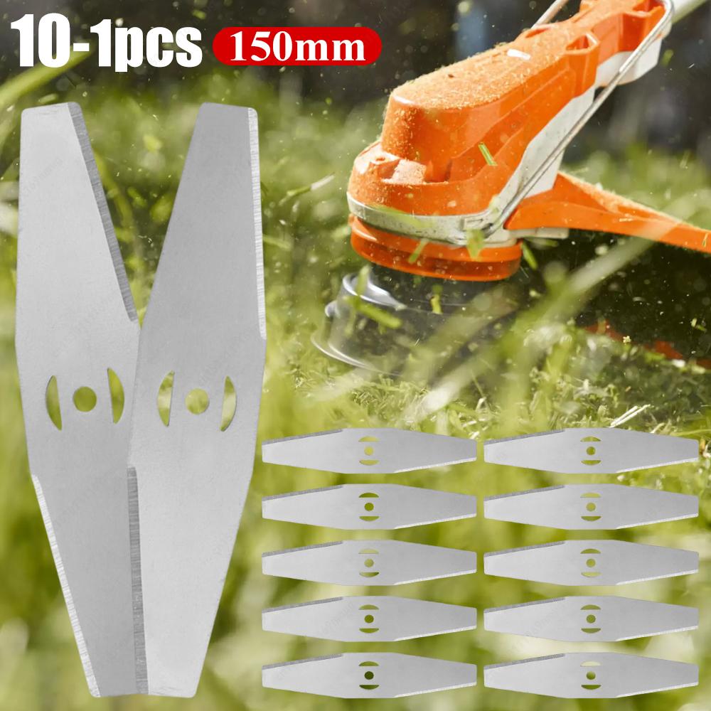 1-6PCS Garden Weed Saw Blades 150mm Metal Grass String Trimmer Head Blade Replacement Lawn Mower Fittings Parts Power Tools