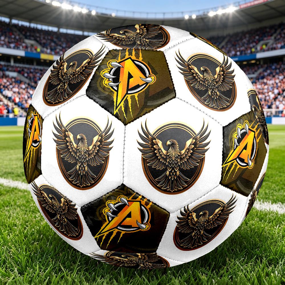 1PC Eagle Emblem Lion Power Symbol Soccer Ball Size 5 Football Machine Sewn Indoor/Outdoor Universal Football Surprise Collection n58