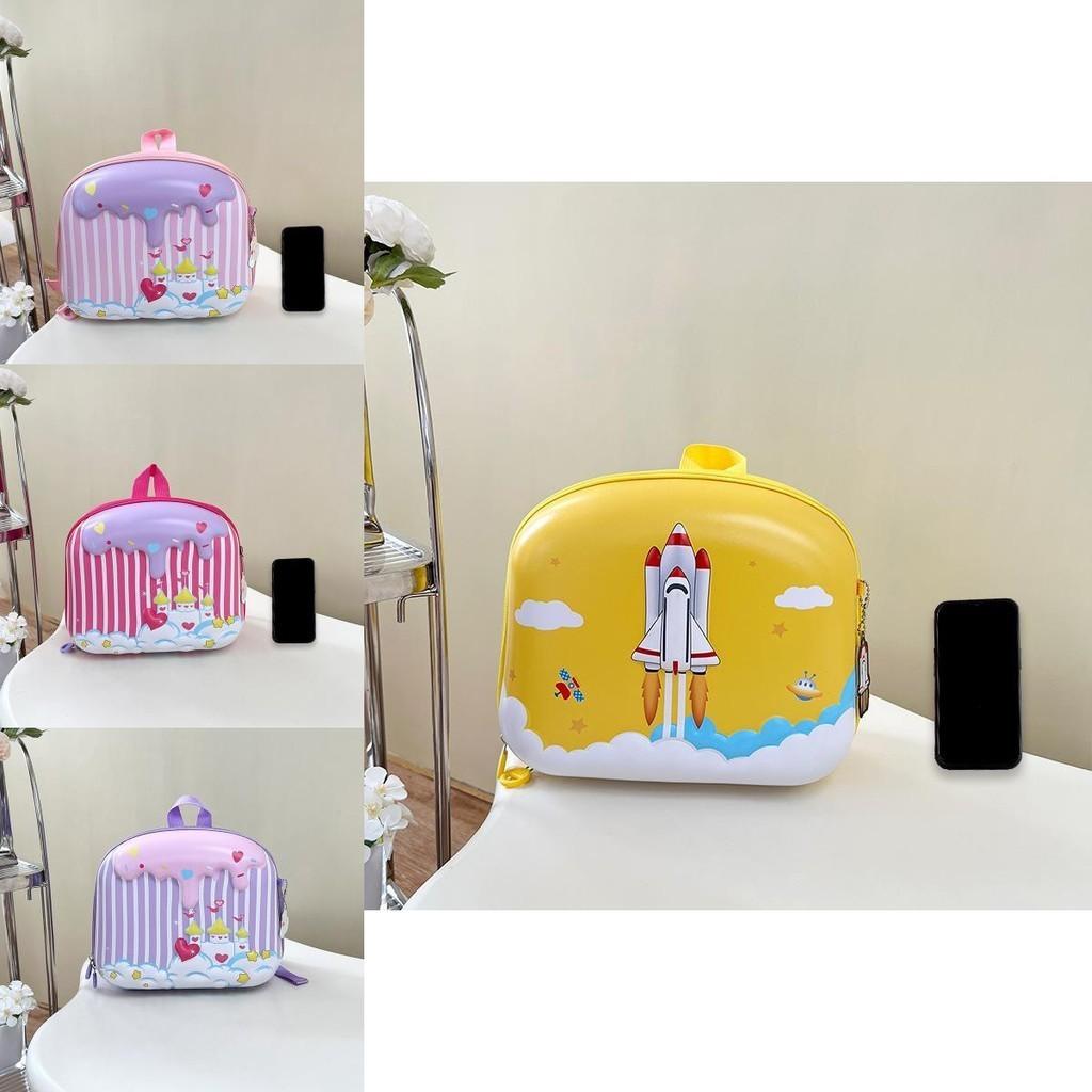 Charming Preschool Backpack For Boys And Girls Waterproof Pvc Material With Fun Animal Patterns