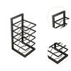 Pots and Pans Organizer Holder Carbon Steel Heavy Duty Home Black Adjustable Versatile Kitchen