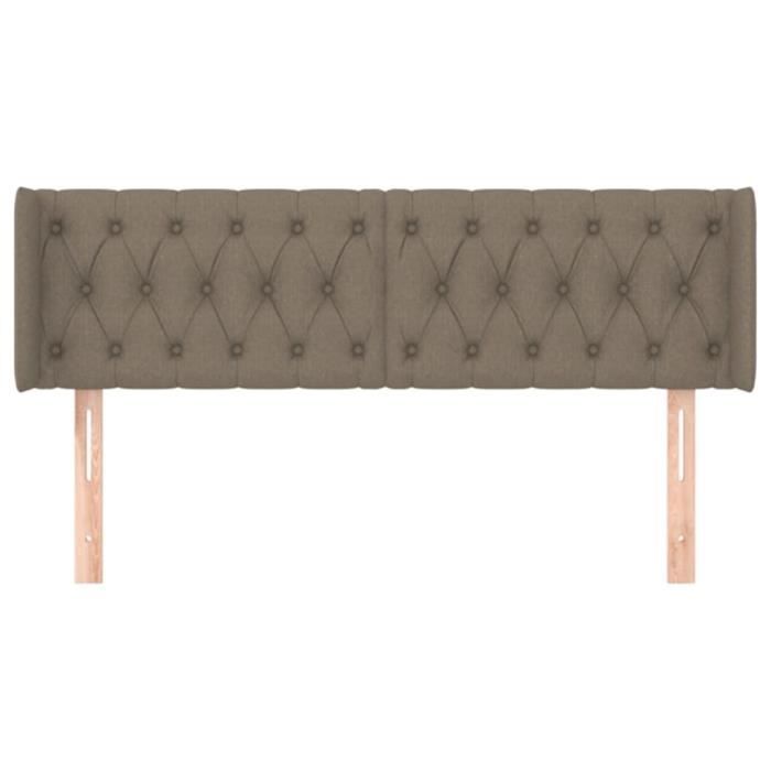 VidaXL Headboard with Ears Taupe 163x16x78-88 Cm Fabric3119114