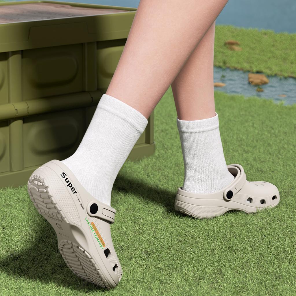 Platform Women Clogs Shoes Beach Garden Thick Bottom Sandals Fashion Comfortable Non-Slip Slippers Indoor Outdoor Men Hole Shoes