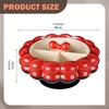 Fruit Bowl with Lid, Snack Serving Bowl, Food Display Rotatable, Made of PET And PP, for