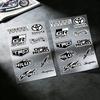 FOR TOYOTA TRO Universal Multi-Purpose Reflective Waterproof Stickers Scratch Conceal For Auto Bike Helmet Mug Fridge Decoration