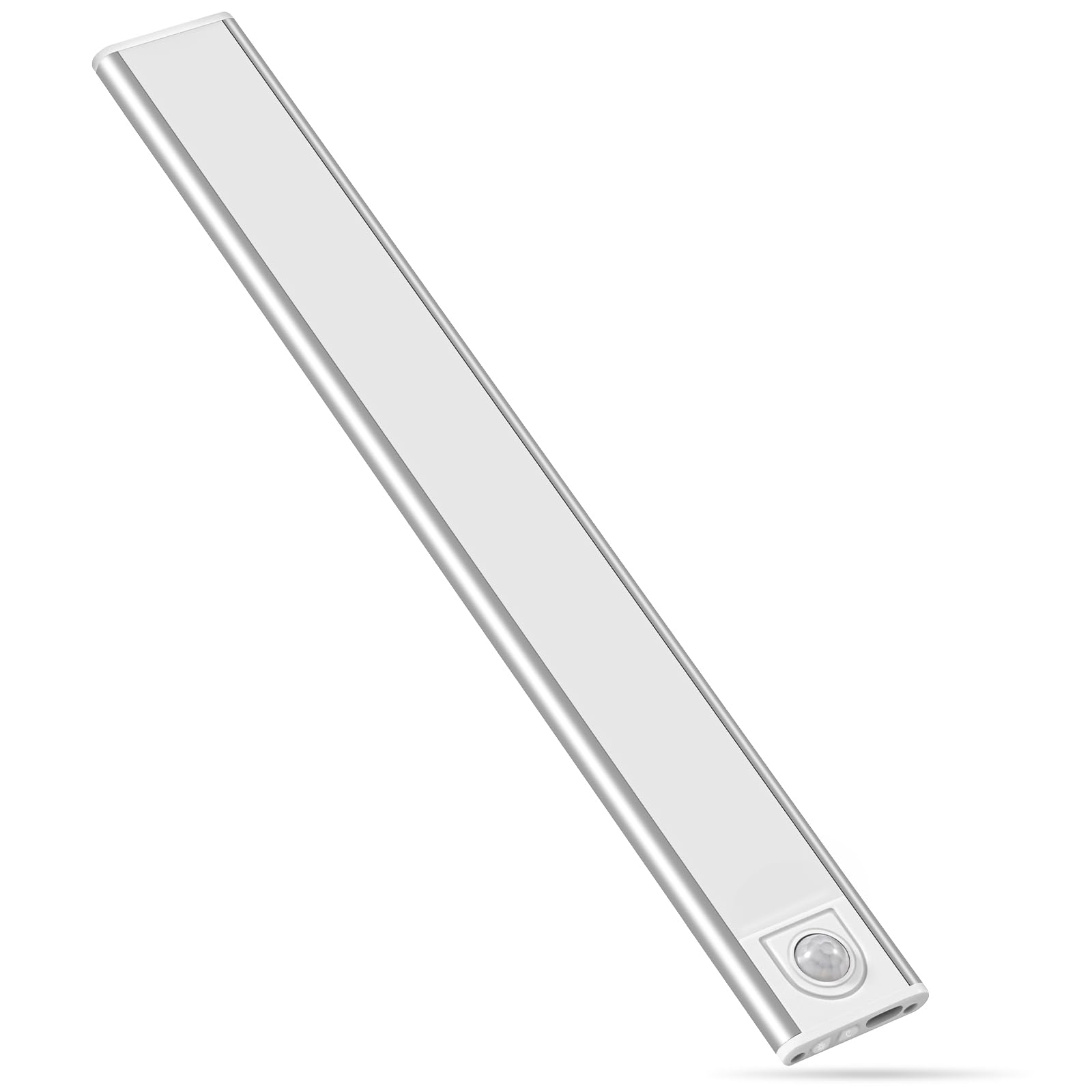 

CHAMCHOI Indoor Motion Sensor Light, Rechargeable LED, 30cm Ultra-Thin, Magnetic Motion Sensor, LED Light Bar, Type-C Charging, 2200mAh, 3000K-6000K,