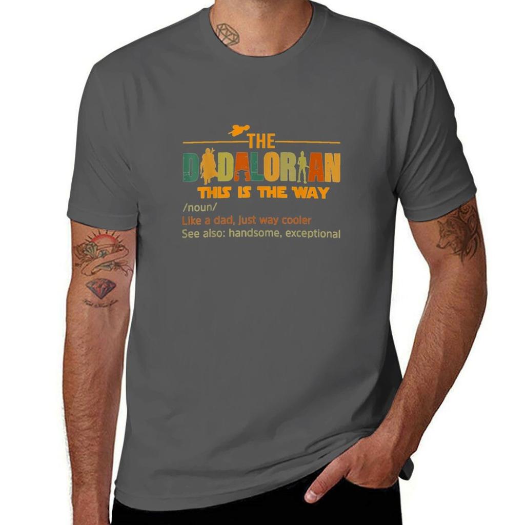 Mens The Dadalorian Funny Like A Dad Just Way Cooler Fathers Day TShirt TShirt t shirts for man slim fit anime tshirt TShirt