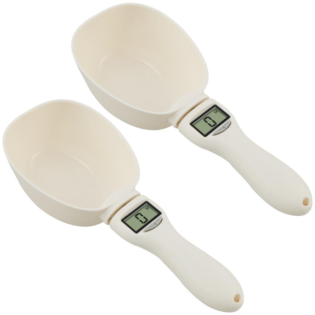 Pet Food Measuring Scoop with LED Display Feeding Spoon Kitchen Scale Portable Daily Meals Pet Dog Food Gadgets for Kitchen