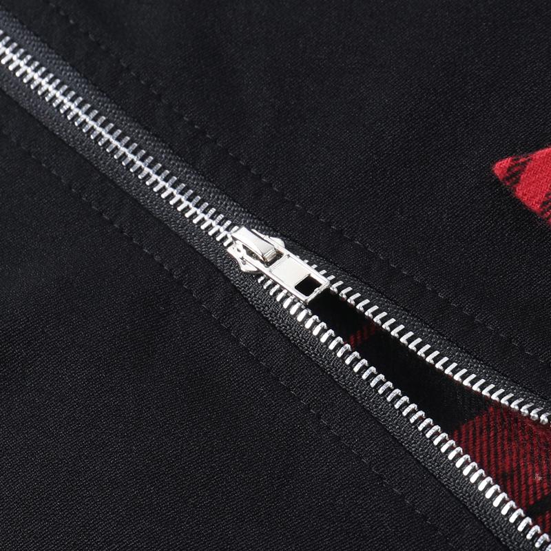 Women Gothic Punk Black Skirt Harajuku High Waist Zipper Mini Skirts Streetwear