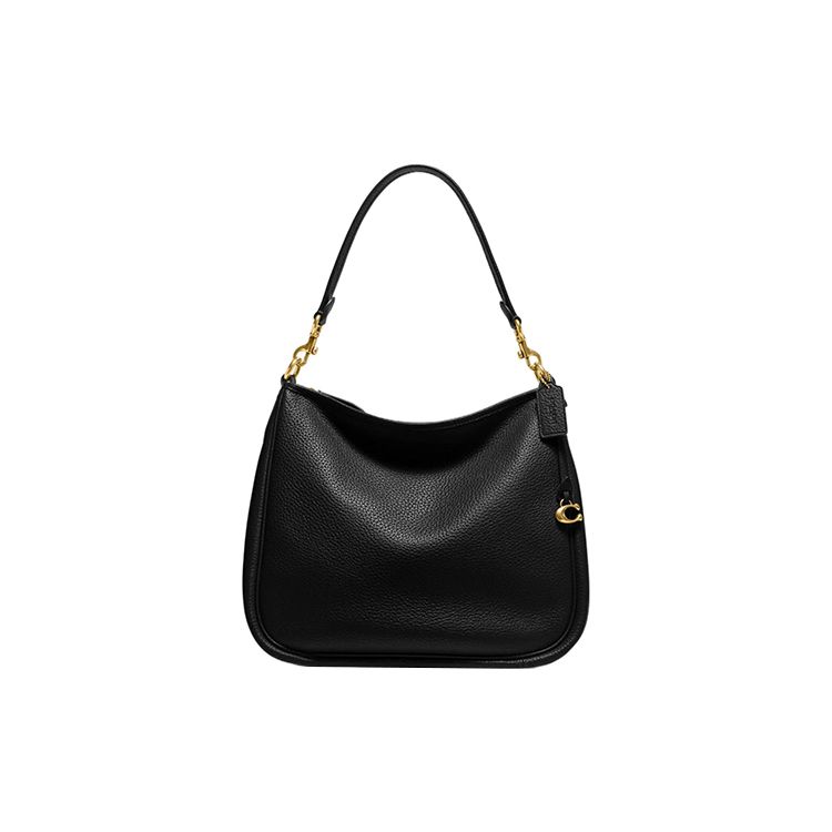 

Coach Cary 33 Solid Color Zipper Metal Buckle Classic C Logo Pebble Leather Tote Shoulder Bag Women bags Black CC435-B4BK Basic Set (Bag+Dust Bag)