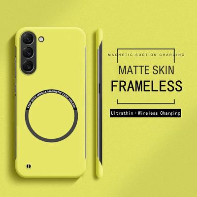 Ultra Thin Frameless Magnetic Hard PC Phone Case For Samsung A55 A35 A15 A05S A73 A53 A23 A52 A32 A22 F05 F55 M55 Protect Cover