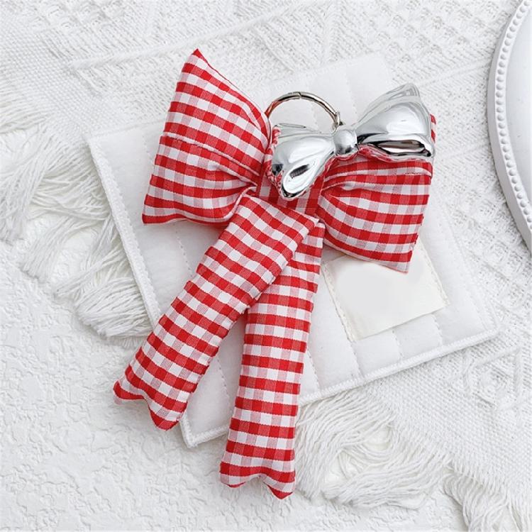 Fashionable Phone Charm Unique Bowknot Keychain Trendy Butterfly Bows Pendant Keyring Ornament Accessory for Purse Bag