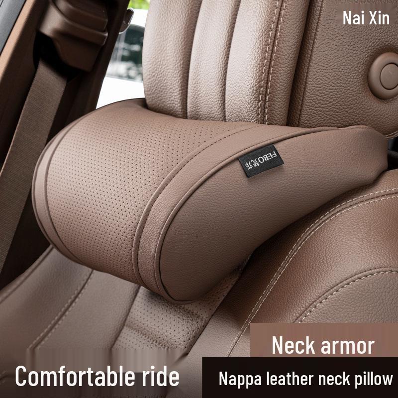 Car Headrest and Lumbar Support Pillow Set for Sports Seats - Chic and Comfortable for Girls