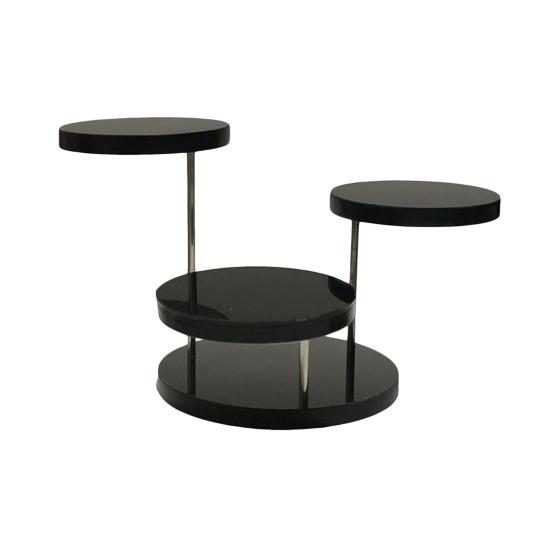 

Настольная стойка для украшений, 3 уровня, вращающаяся на 360 градусов, держатель для часов, очков, ожерелий, подставка для украшений, украшение комнаты, органайзер для браслетов