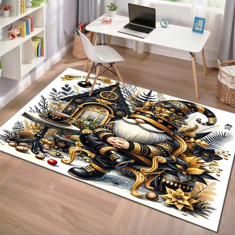 Christmas Gnome Festive Lights Flowers Carpet Home Decor Living Room And Bedroom Mats Office Chair Cushion Doormat Christmas Gifts