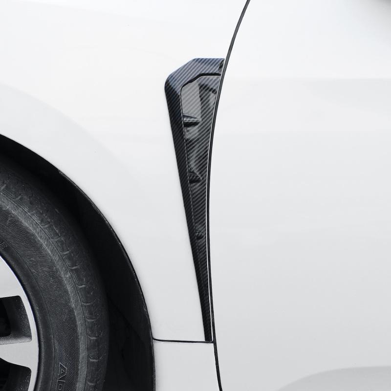 1 Pair Car Mudguard Side Air Outlet Sticker Trim Simulation Shark Gills Hood Leaf Board Cover Modified Parts
