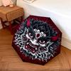 Demon  Pattern, Automatic Folding Umbrella, Portable and Foldable Design, 8 Ribs, a Christmas or Birthday Gift.