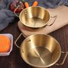 Steel 1PC Scald proof Household Double Ear Food Container Rice Wine Bowls Snacks Plate Cuisine Bowl