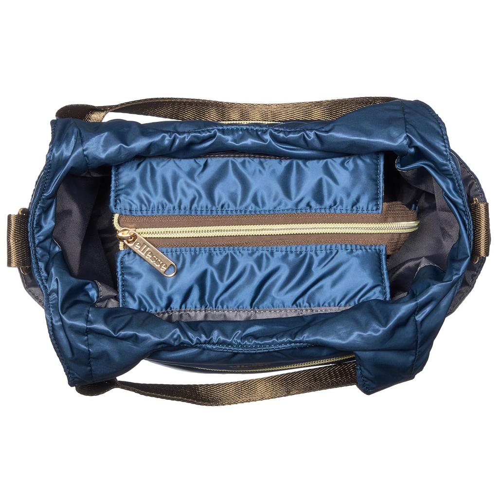 [ellesse] 2-Way Shoulder Bag for Women - Handbag, Crossbody, Shoulder Bag - Soft and Lightweight - Multiple Compartments - Large Capacity - Navy