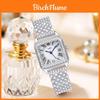 Classic Square Ladies Quartz Watch With Diamonds Waterproof For Fashion Enthusiasts