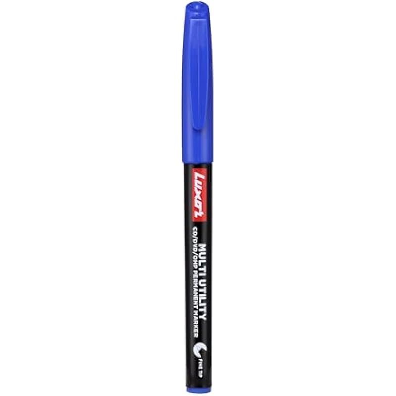 

Luxor Cd/Dvd/Ohp Extra Fine Point Tip Marker - Pack Of 10, Blue Colour 101 синій