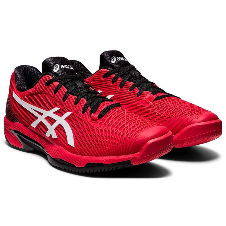 Asics Solution Speed FF 2 Electric Red Men Sneakers White 1041A182-601