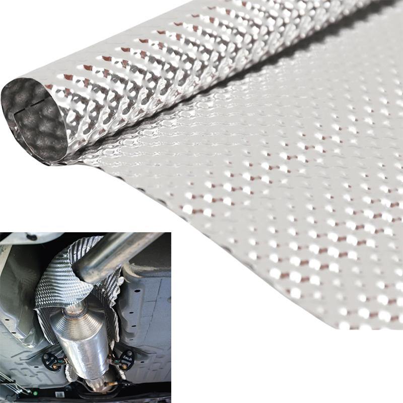 Embossed Aluminium Fit Car Exhaust Heat Shield Kit Shield Heat Shield Firewal Floor Pan Tank Turbo Manifold Heat Shield